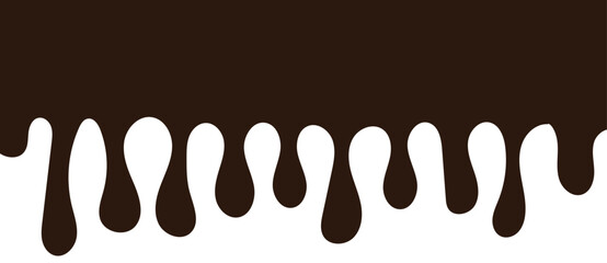 Chocolate drops background. Vector illustration.	