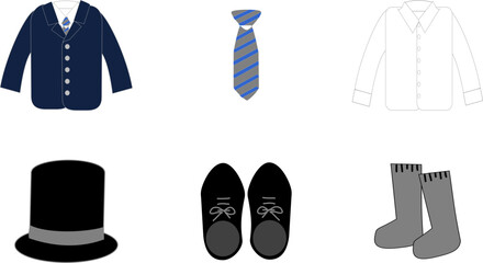 男性のファッション6点セット