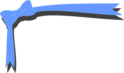 角のリボンと影のフレーム