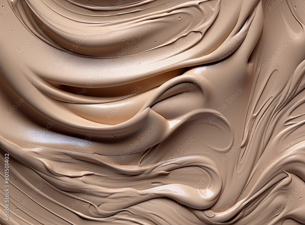 Aufkleber homemade chocolate ice cream texture created with generative ai technology