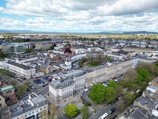 Cheltenham Borough Council offices drone , aerial,  UK