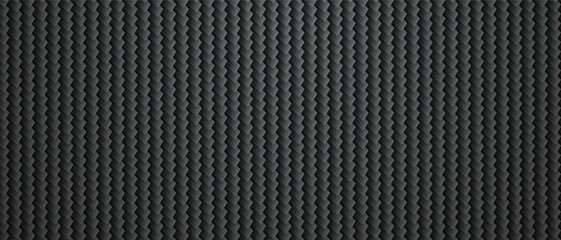Dark background carbon fiber black vector
