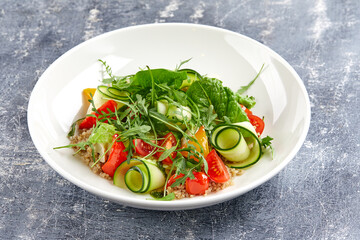fresh salad with organic vegetables