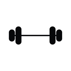 Isolated dumbbell icon, Gym equipment on white background. Suitable for use on web apps, mobile apps and print media.