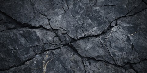Natural Beauty of Dark Granite Rock Texture. Stone background. Grunge. Dark gray rough surface. Generative AI