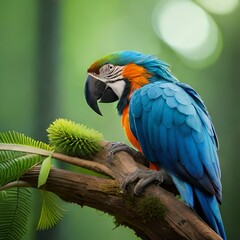 blue and yellow macaw ara ararauna © Huzaifa