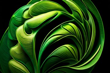 Gr&uuml;nes Blatt Wallpaper