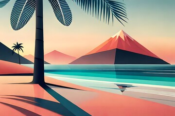 Strand als moderne Kunst