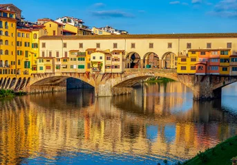 Deurstickers Ponte Vecchio Ponte Vecchio bridge over Arno river in Florence, Italy