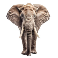 elephant isolated on white background. elephant png. Generative AI.