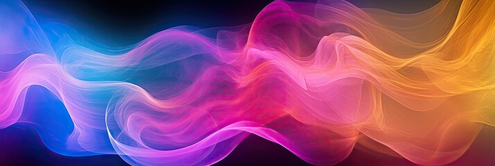 Abstract background for web design. Colorful gradient. Smooth waves. Created with Generative AI tools