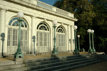 Fototapeta premium Prospect Park Boathouse architecture, Brooklyn, New York