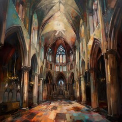 Fototapeta premium interior of the cathedral 