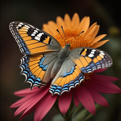 Butterfly close up. Generative AI