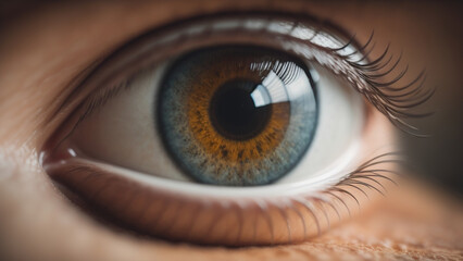 Eye Close up. Generative AI