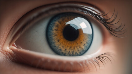 Fototapeta na wymiar Eye Close up. Generative AI