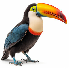 Obraz premium Toucan bird isolated. Illustration AI Generative.