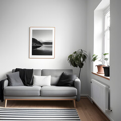 interior in scandinavian style image generative AI