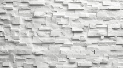 White brick wall background. Illustration AI Generative.