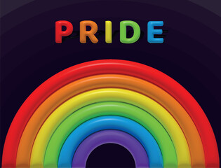 Pride 3D rainbow