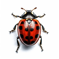 Ladybug isolated. Illustration AI Generative