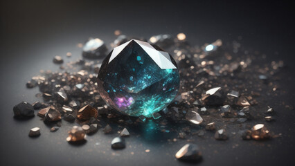Precious Magic Gemstones. Generative AI