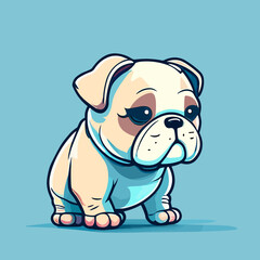 A cartoon dog that is a french bulldog