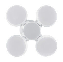 battery-powered flashlight with solar panel recharging