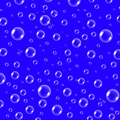 Blue Bubbly Square Background