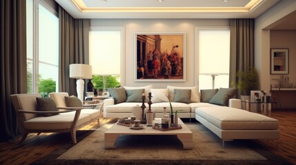 Fototapeta na wymiar Living Room Design Ideas