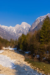 Fototapeta na wymiar Landscape in Triglavski national park, Slovenia