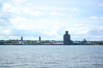 Naklejka premium Liverpool 2023 Eurovision scenes. May 2023 in Liverpool UK.