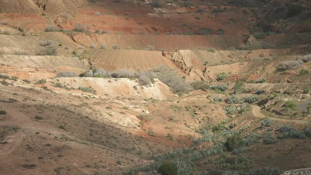 Landscape contours near Betancuria, Betancuria