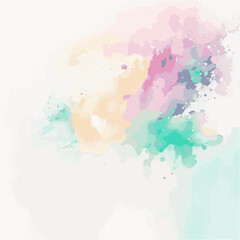 Obraz premium Beautiful vector illustration of a square abstract watercolor texture