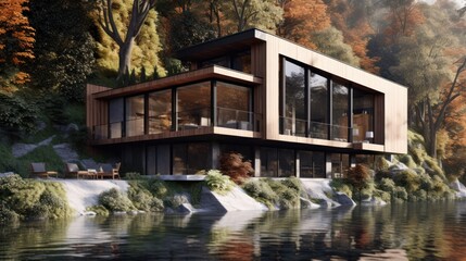 Obraz premium Modern House Design Concept Design