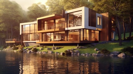 Obraz premium Modern House Design Concept Design