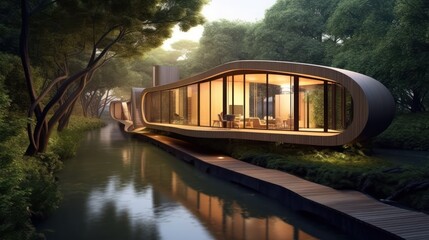 Fototapeta premium Modern House Design Concept Design