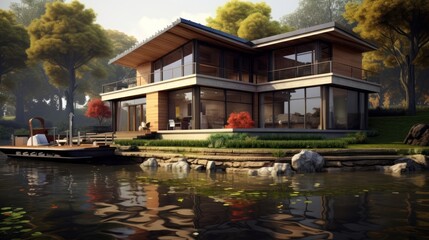 Obraz premium Modern House Design Exterior