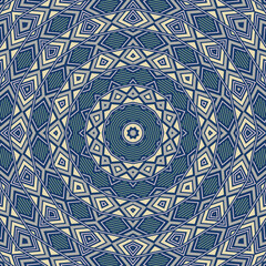Elegant mosaic periodic ornament vector composition. Funky fabric print. Mix