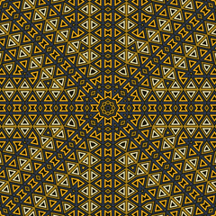 Delicate mosaic seamless pattern graphic composition. Modern batik print.