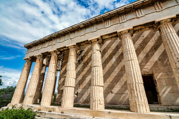 Naklejka premium Temple of Hephaestus in Ancient Agora, Athens, Greece