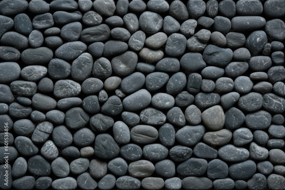 Aufkleber pile of stones arranged in a balanced cairn formation in a natural setting generative ai