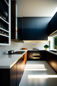 modern kitchen interior