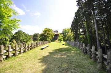 Fototapeta premium 足助城西の丸 物見台