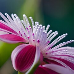 Obraz premium Very pretty pink chrysanthemum flowers in the garden, Beautiful flower with raindrops