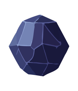 Gem Cartoon jewelry 3d stone for game achievement and currency, icon of colored shiny crystal.