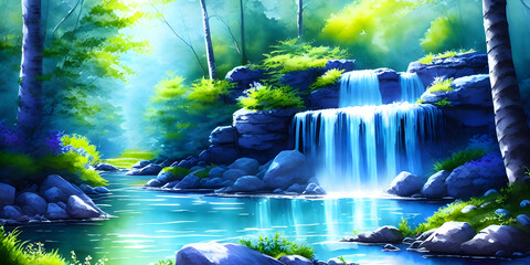 The great outdoors tall waterfall landscape