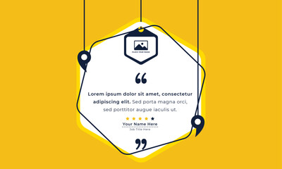 Client or customer service review testimonial social media post. Customer or client service feedback review post design template