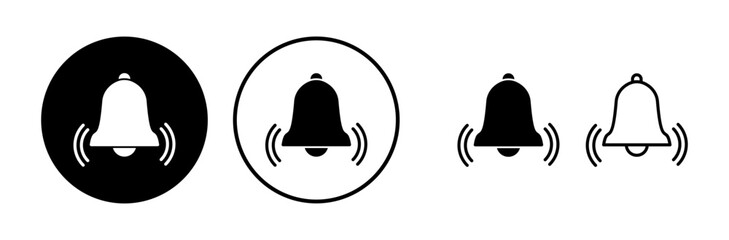 Bell Icon vector in trendy flat style isolated. Notification symbol web site design