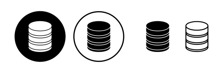 Database icon vector. server icon. storage